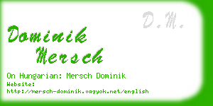 dominik mersch business card